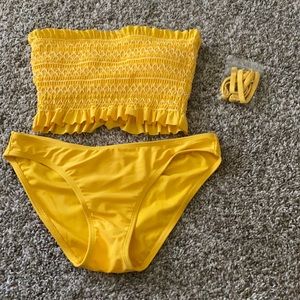 NWOT Medium Yellow Bikini